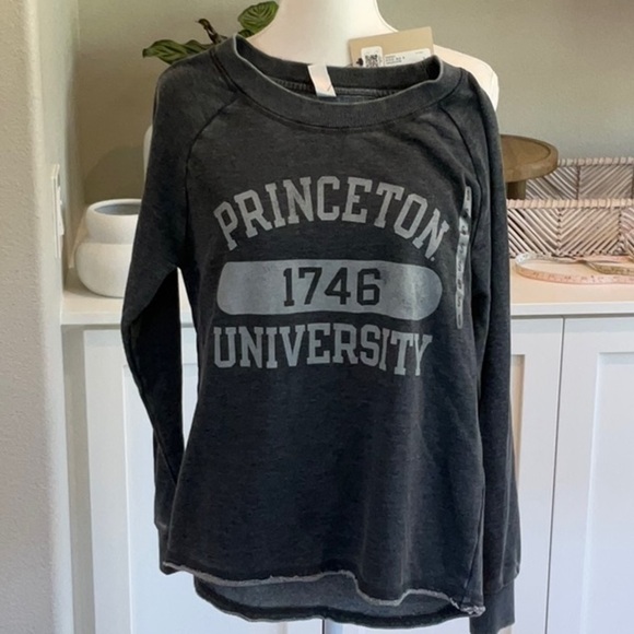 ALTERNATIVE SWEATSHIRT PRINCETON UNIVERSITY SMALL NWT - Picture 1 of 2